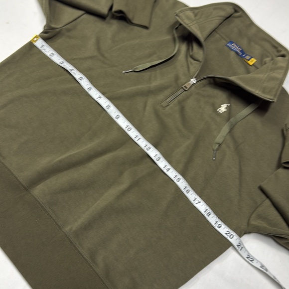 Polo Ralph Lauren double-knit outfitted drawstring collar, quarter-zip pullover. - Picture 4 of 16